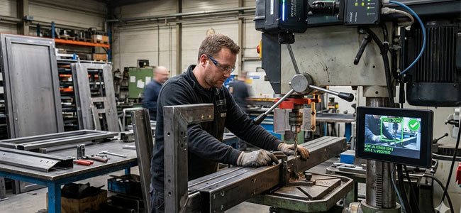 Door Component Drilling Using Camera and AI