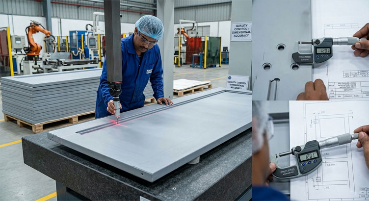 hole position measurement using laser sensor