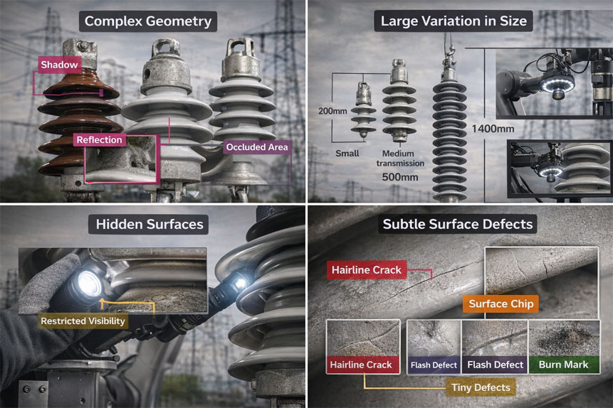 Challenges in Inspecting Insulators