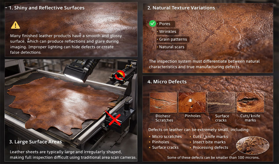 Challenges in Leather Surface Inspection