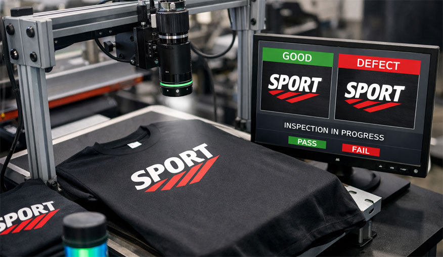 T-Shirt  Inspection Using AI and Industrial Camera Systems