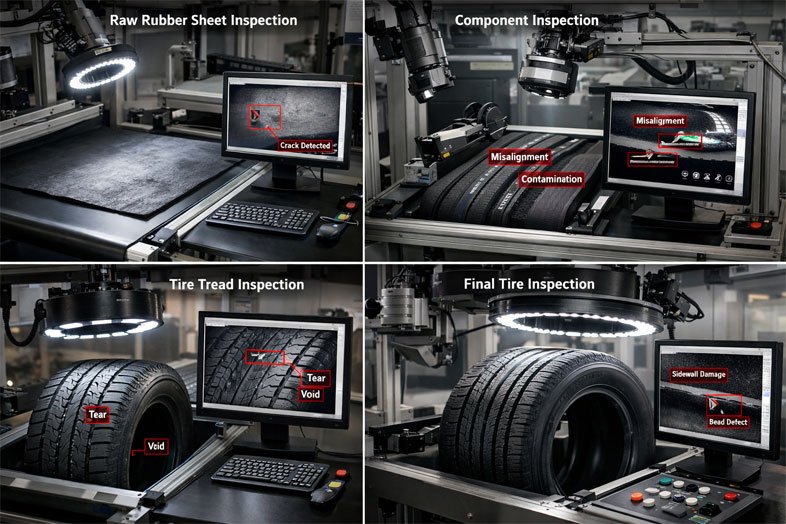Industrial machine vision inspection