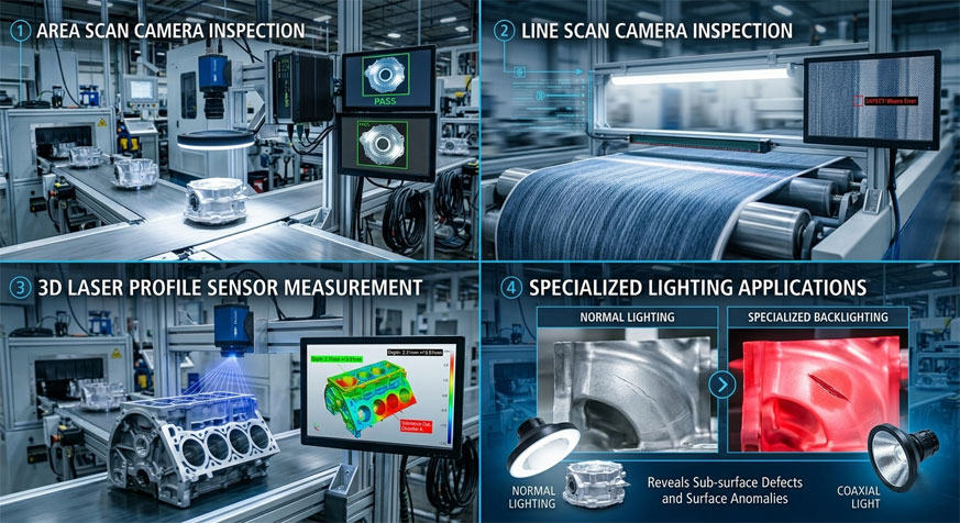 Machine Vision Technologies Used in AI Inspection