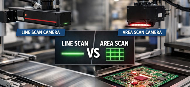 Line Scan vs Area Scan Cameras