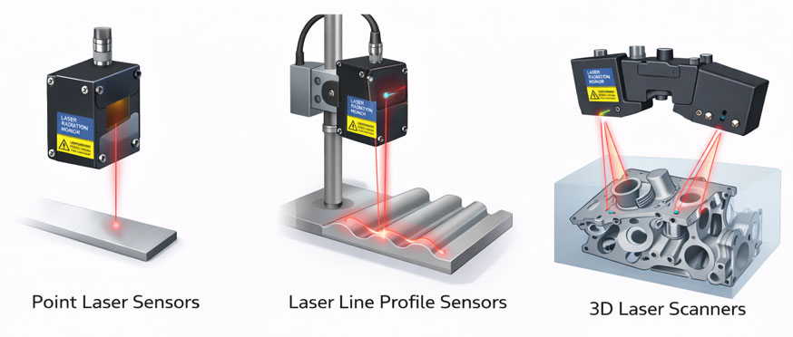Types of Laser Triangulation Sensors
