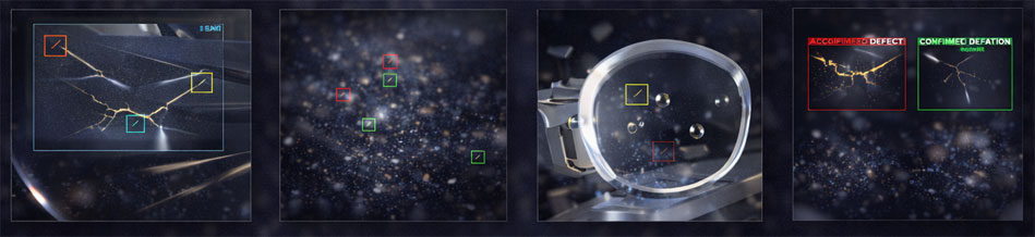 Glass Defect Detection Using Dark Field Illumination and AI