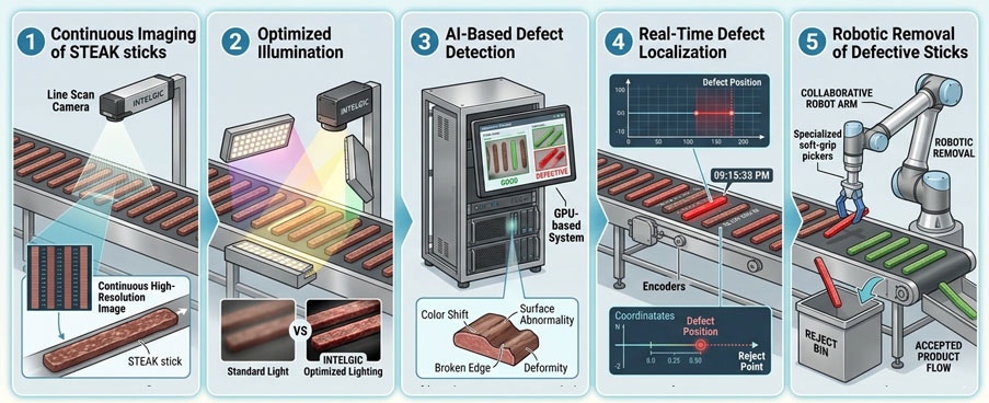 How the Line Scan
Inspection System Works
