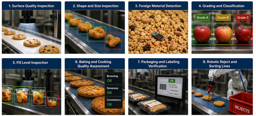 Common Applications of AI Inspection in the Food Industry