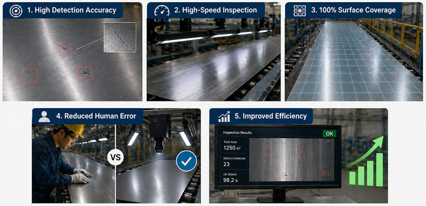 Benefits of AI-Based Metal Sheet Inspection