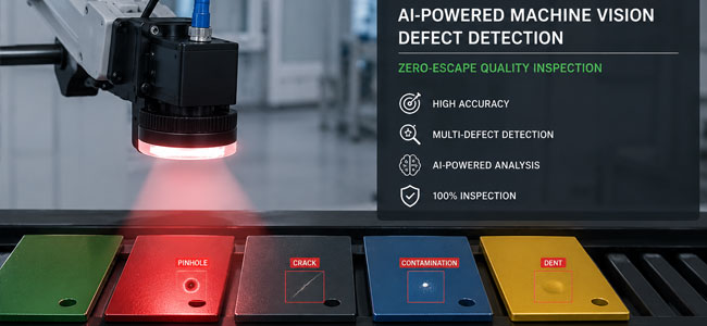 Detecting Defects in Powder Coated Metal Plates & Parts