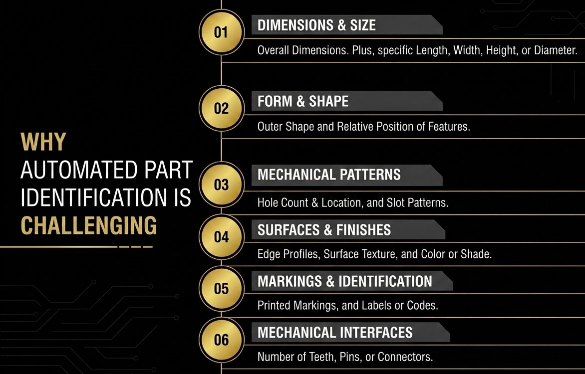 Why Automated Part Identification Is Challenging