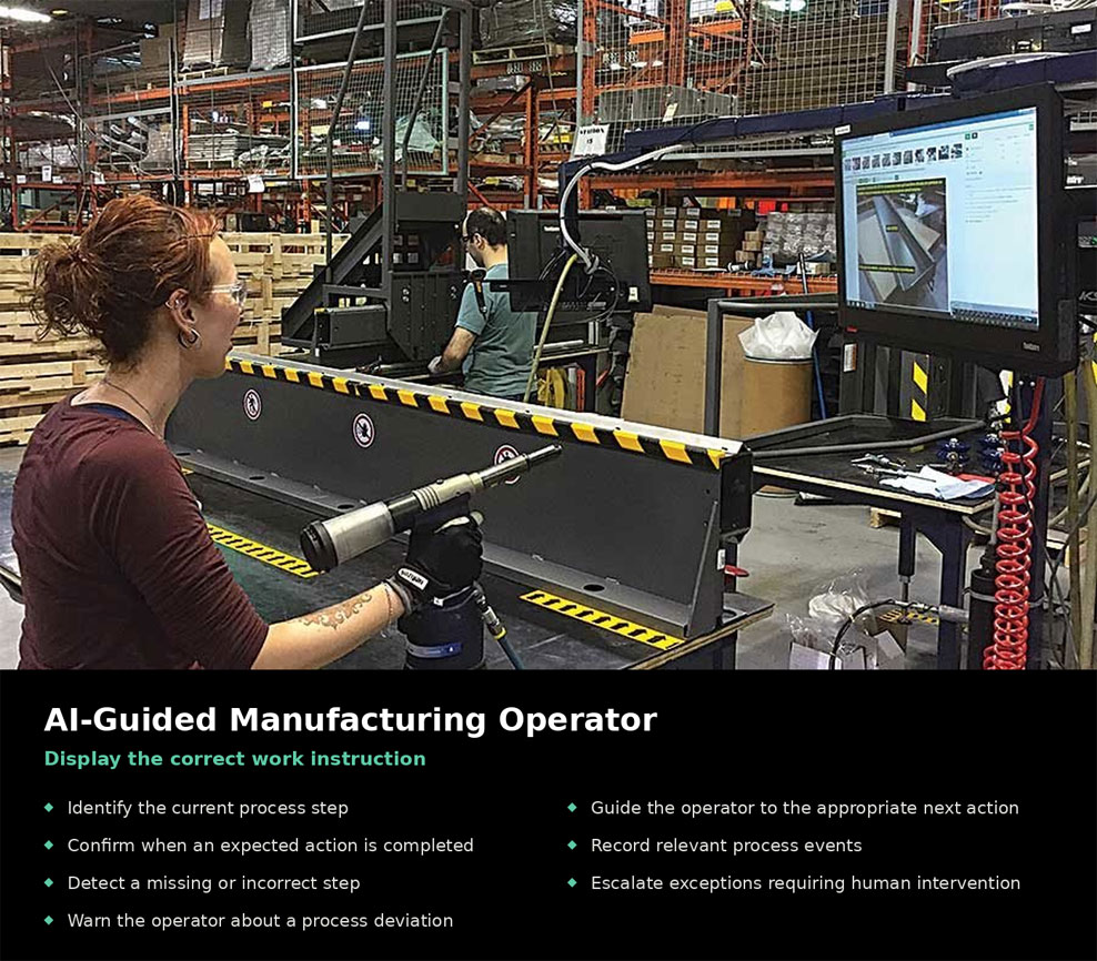 What is an AI-guided manufacturing operator