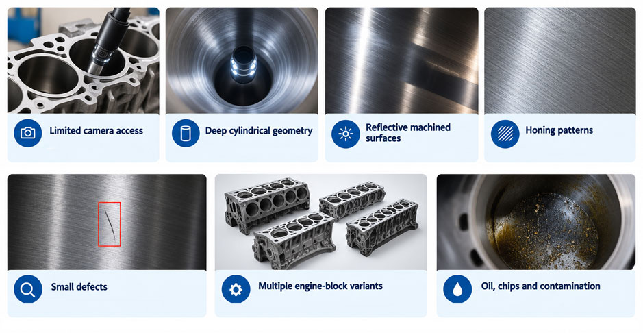 cylinder bore Inspection challenges