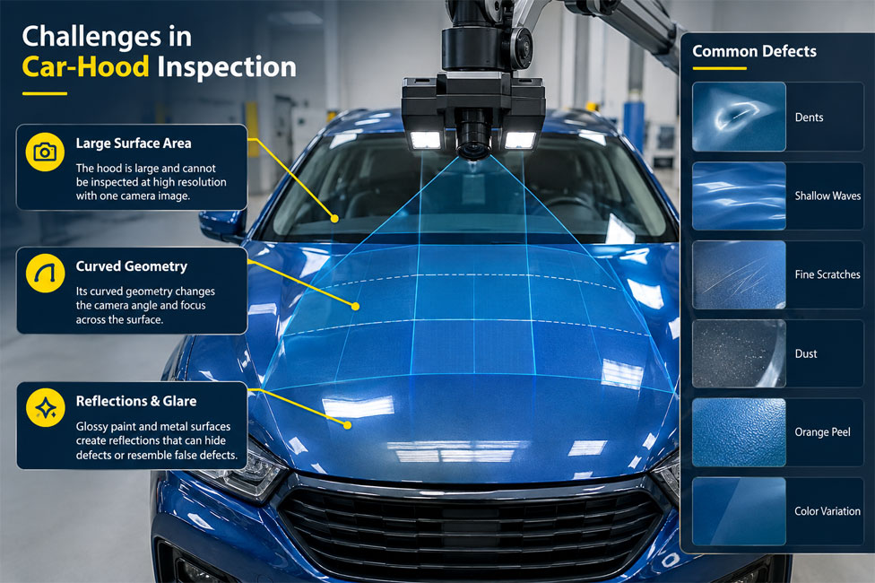 Challenges in Car-Hood Inspection