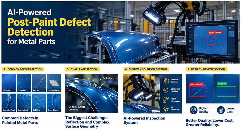 Post-Paint Defect Detection for Metal Parts