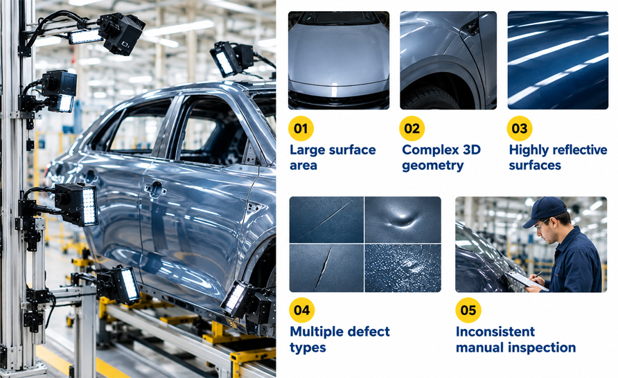 Why Large Automotive Parts Are Difficult to Inspect